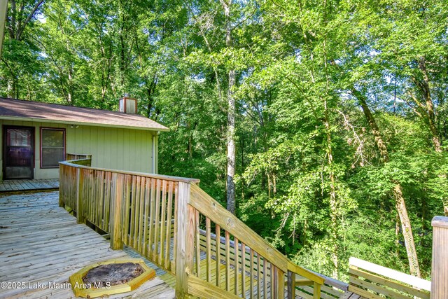 485 Ridgeview Dr, Alexander City, AL 35010 - view of wooden deck