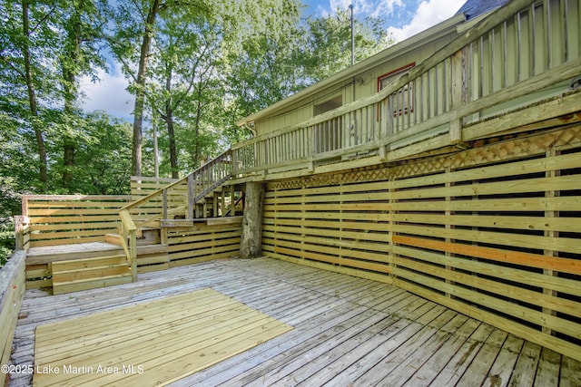 485 Ridgeview Dr, Alexander City, AL 35010 - deck featuring stairs