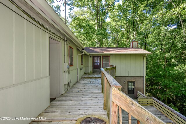 485 Ridgeview Dr, Alexander City, AL 35010 - view of wooden deck
