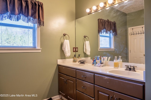 bathroom with vanity