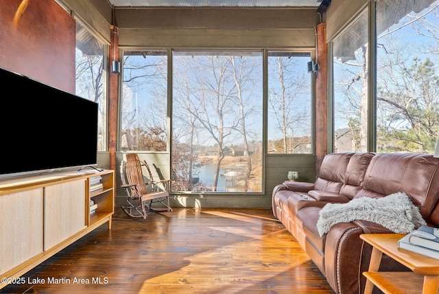 sunroom / solarium with plenty of natural light