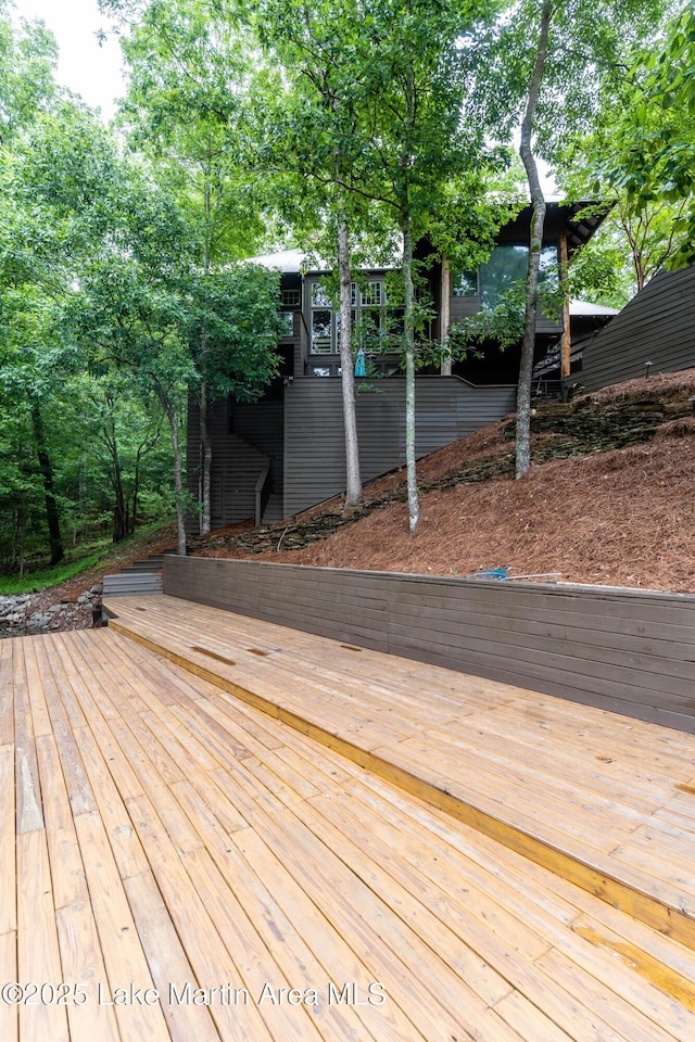 view of wooden terrace