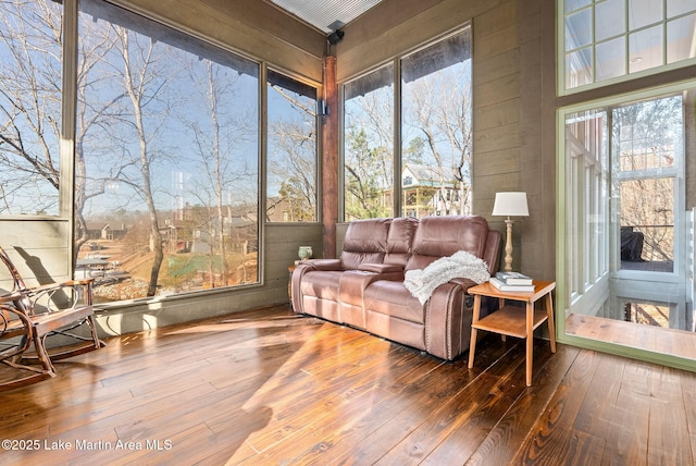 view of sunroom