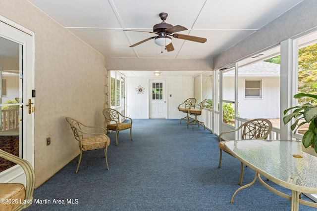 970 Raintree Dr, Alexander City, AL 35010 - sunroom / solarium featuring ceiling fan and healthy amount of natural light
