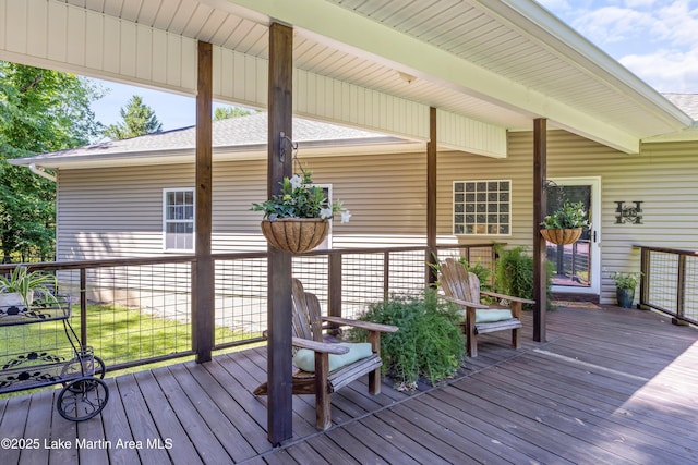 314 Daine Dr, Jacksons Gap, AL 36861 - view of wooden terrace