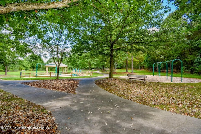 view of property's community with playground community