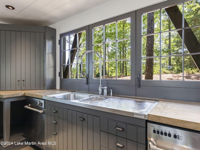 kitchen featuring sink and dishwasher