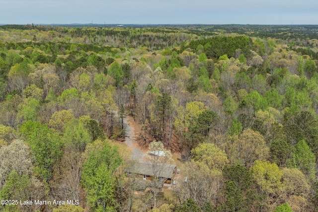 304 Wind Creek Farm Rd, Alexander City, AL 35010 - aerial view featuring a forest view