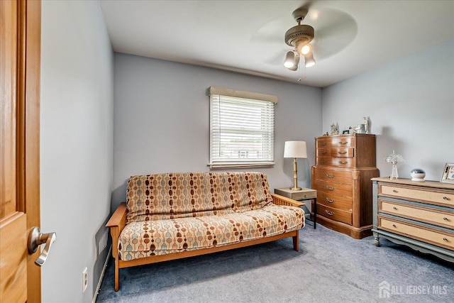 6 Zaydee Dr, Edison, NJ 08837 - living area featuring carpet flooring and a ceiling fan
