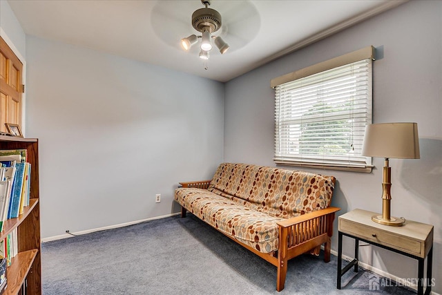 6 Zaydee Dr, Edison, NJ 08837 - sitting room featuring ceiling fan and carpet