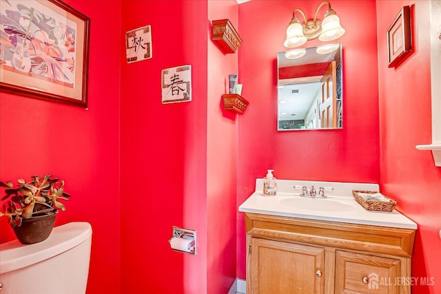 6 Zaydee Dr, Edison, NJ 08837 - half bathroom with vanity and toilet