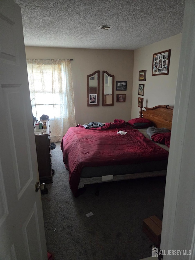 146 Old Nassau Rd, Monroe, NJ 08831 - carpeted bedroom with a textured ceiling