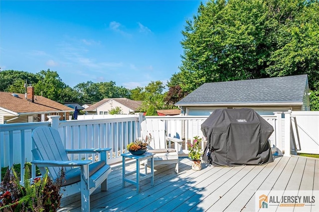 20 Melville Rd, Edison, NJ 08817 - wooden deck featuring a grill