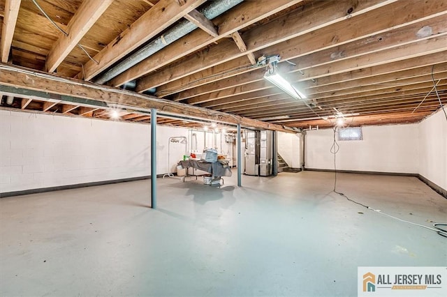 20 Melville Rd, Edison, NJ 08817 - unfinished below grade area with stairway