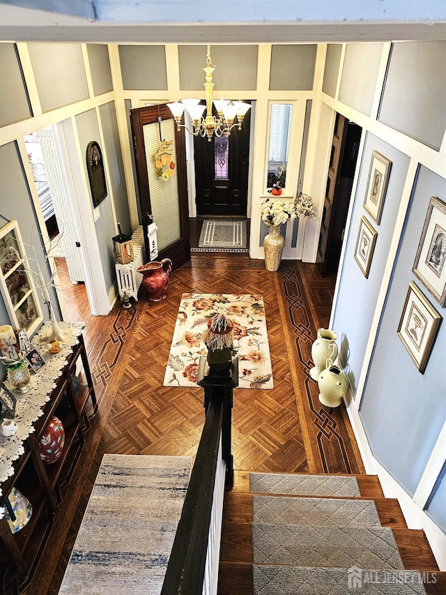402 Raritan Ave, Middlesex, NJ 08846 - living room with a chandelier