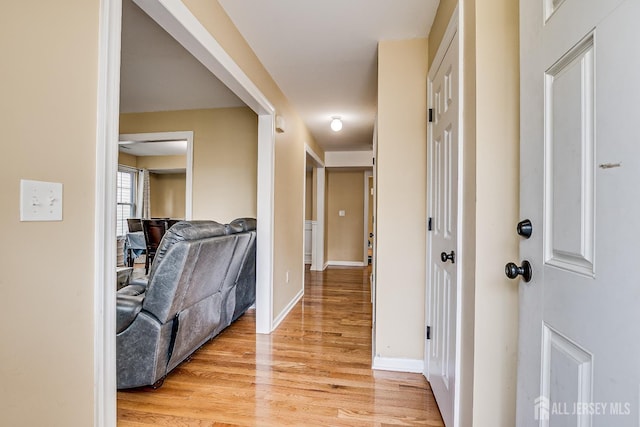 169 Metuchen Ave, Woodbridge Proper, NJ 07095 - hallway featuring light wood finished floors and baseboards
