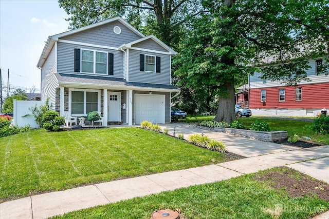 1142 Warren St, Roselle, NJ 07203 - view of front of property with driveway and an attached garage