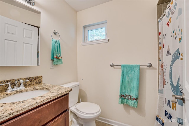 1142 Warren St, Roselle, NJ 07203 - full bathroom featuring vanity and a shower with shower curtain