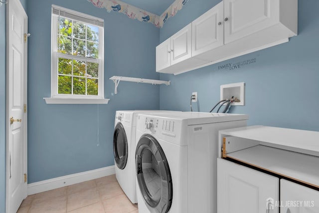 3 Malibu Ct, Jackson, NJ 08527 - washroom featuring cabinet space, washing machine and clothes dryer, and light tile patterned floors