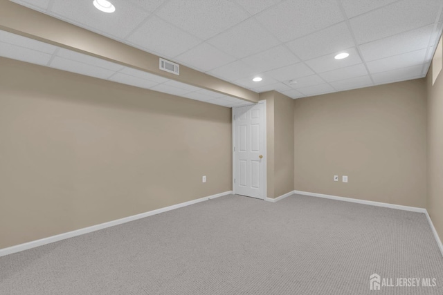 3 Malibu Ct, Jackson, NJ 08527 - finished basement featuring carpet, recessed lighting, and a drop ceiling