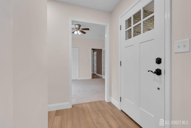 3 Malibu Ct, Jackson, NJ 08527 - foyer featuring light wood-type flooring and ceiling fan
