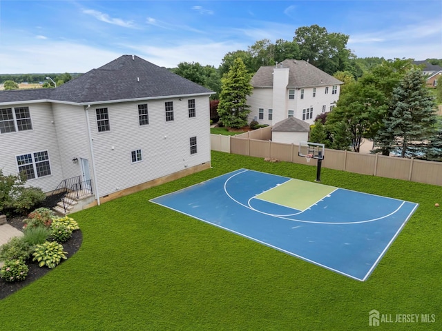 3 Malibu Ct, Jackson, NJ 08527 - view of sport court with basketball hoop