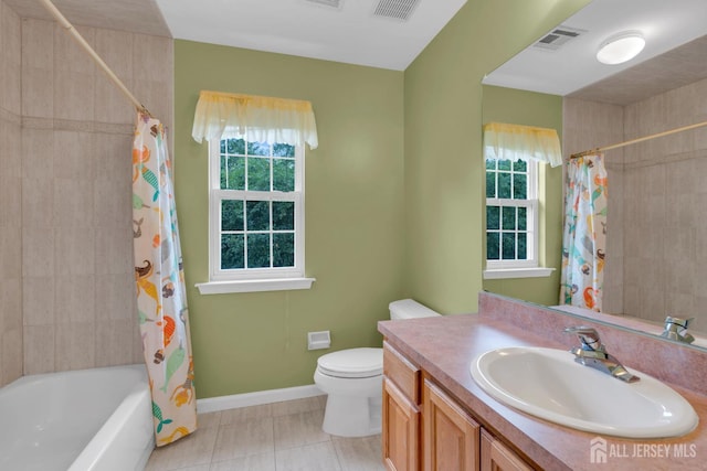3 Malibu Ct, Jackson, NJ 08527 - bathroom with vanity, tile patterned floors, and shower / tub combo