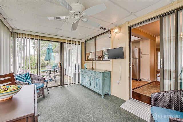 106-B Hemlock Plz, Monroe, NJ 08831 - sunroom with ceiling fan