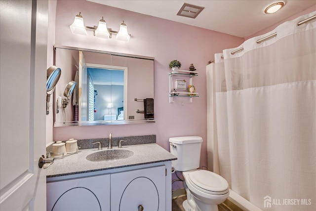 106-B Hemlock Plz, Monroe, NJ 08831 - bathroom with vanity and a shower with shower curtain