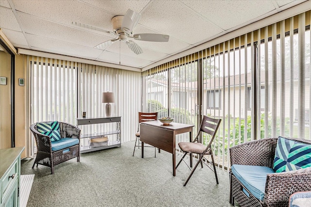 106-B Hemlock Plz, Monroe, NJ 08831 - sunroom with a ceiling fan