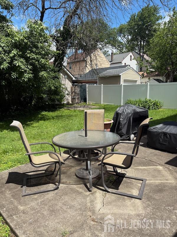 1472 Stanley Ter, Hillside, NJ 07205 - view of patio with outdoor dining space and area for grilling