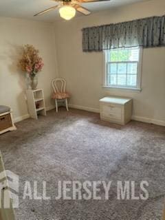 1472 Stanley Ter, Hillside, NJ 07205 - unfurnished room featuring a ceiling fan and carpet floors