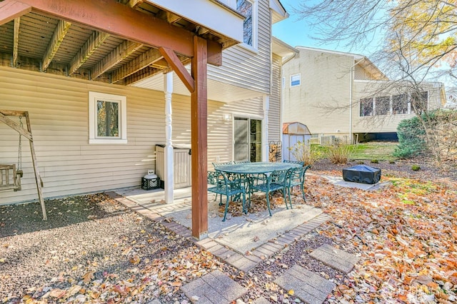 view of patio / terrace featuring outdoor dining area