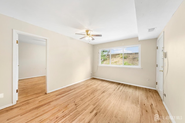 227 College Dr, Edison, NJ 08817 - unfurnished room featuring light wood-style flooring and ceiling fan