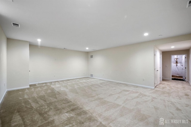 30 Clover Ln, Monroe, NJ 08831 - empty room with light colored carpet and recessed lighting