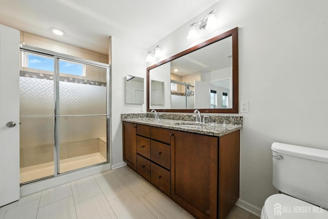 30 Clover Ln, Monroe, NJ 08831 - full bath featuring double vanity and a stall shower
