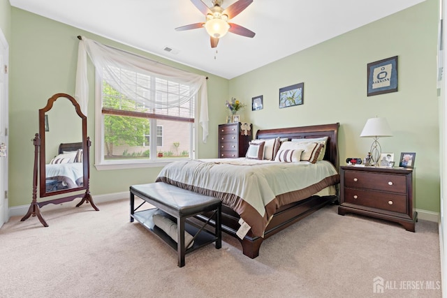 72 Wintergreen Dr, Manalapan, NJ 07726 - bedroom featuring carpet flooring, baseboards, and ceiling fan