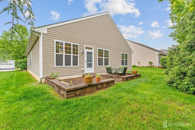 72 Wintergreen Dr, Manalapan, NJ 07726 - rear view of property featuring a yard and a patio