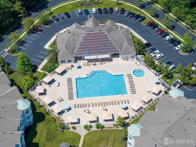 4215 Falston Cir Unit 15, Old Bridge, NJ 08857 - bird's eye view of a pool
