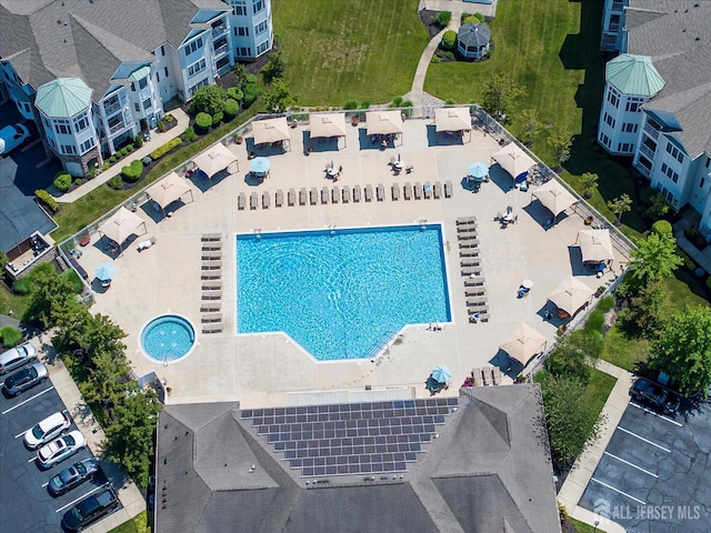 4215 Falston Cir Unit 15, Old Bridge, NJ 08857 - bird's eye view of a pool