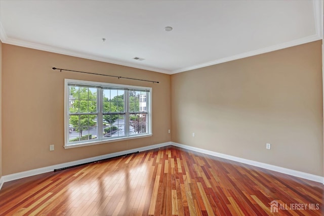 4215 Falston Cir Unit 15, Old Bridge, NJ 08857 - empty room with hardwood / wood-style flooring and crown molding