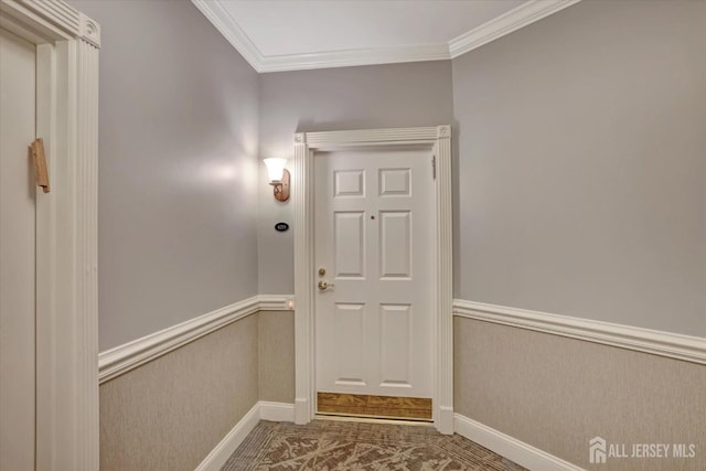 4215 Falston Cir Unit 15, Old Bridge, NJ 08857 - entryway with baseboards and crown molding