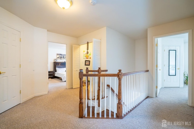 460 Morning Glory Dr, Monroe, NJ 08831 - hall featuring carpet, an upstairs landing, and baseboards