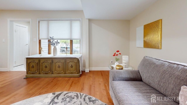 496 Calvert Rd, North Brunswick, NJ 08902 - living area featuring light wood-style flooring and baseboards