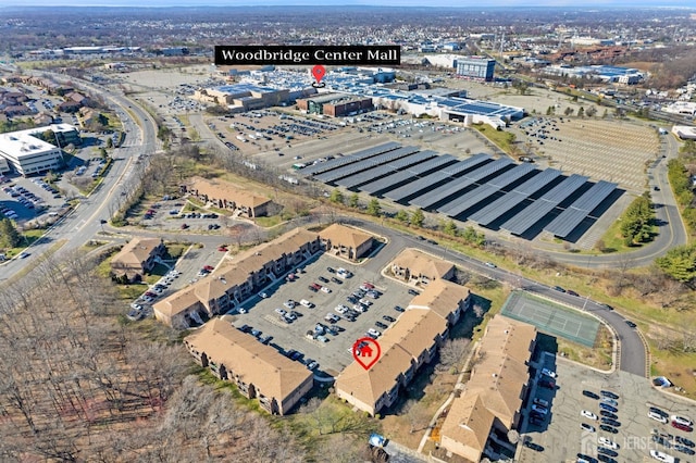 529 Sharon Garden Ct, Woodbridge Proper, NJ 07095 - aerial overview of property's location featuring industrial structures