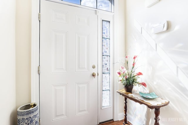 foyer with a healthy amount of sunlight