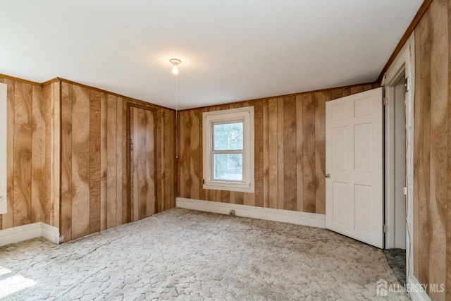 35 Kossman St, East Brunswick, NJ 08816 - unfurnished bedroom featuring carpet and wood walls