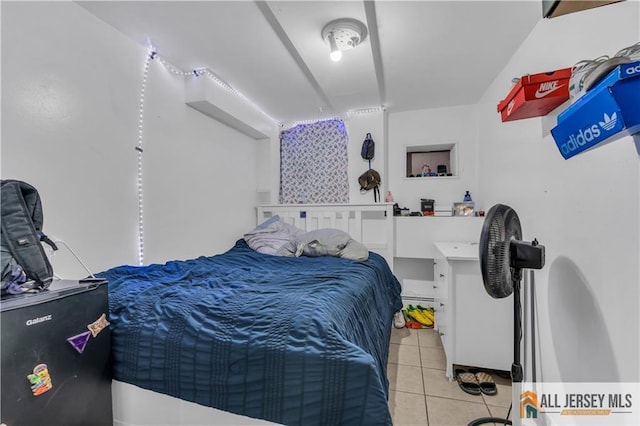 view of tiled bedroom