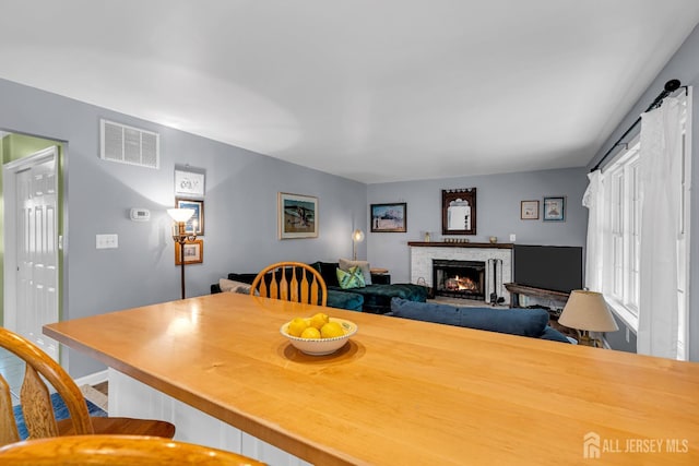 view of dining area