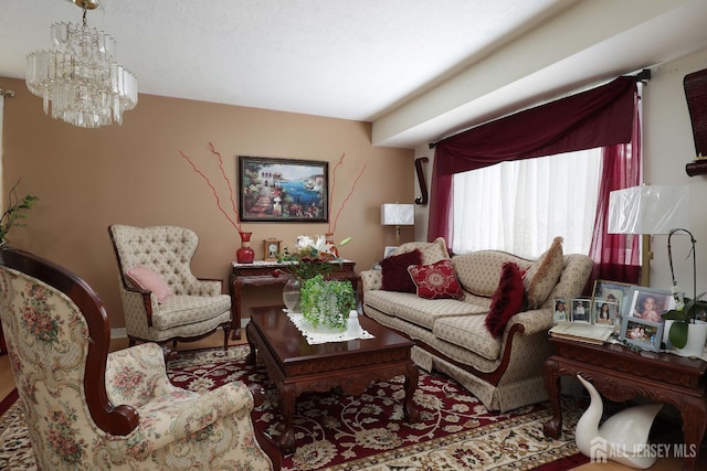 1-G Quincy Cir S, Brunswick, NJ 08810 - living area featuring a chandelier